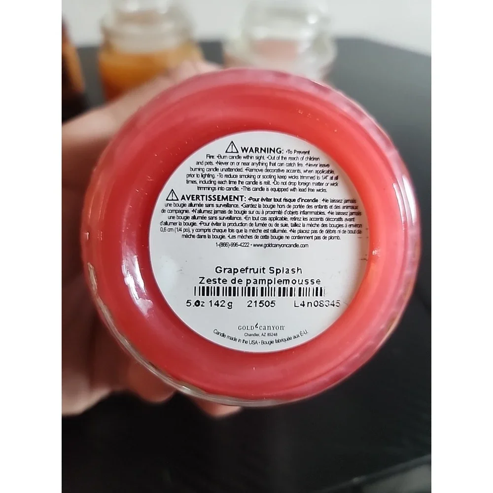 Gold Canyon Candles Citrus Variety Pack Lot Of 4, 5 Oz Jars OOP
